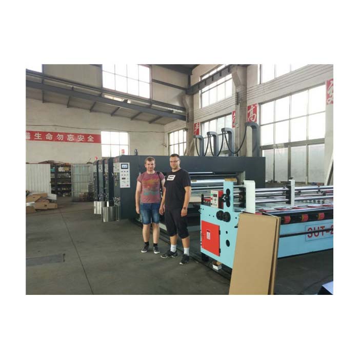 semi-automatic printing slotting die cutting machine