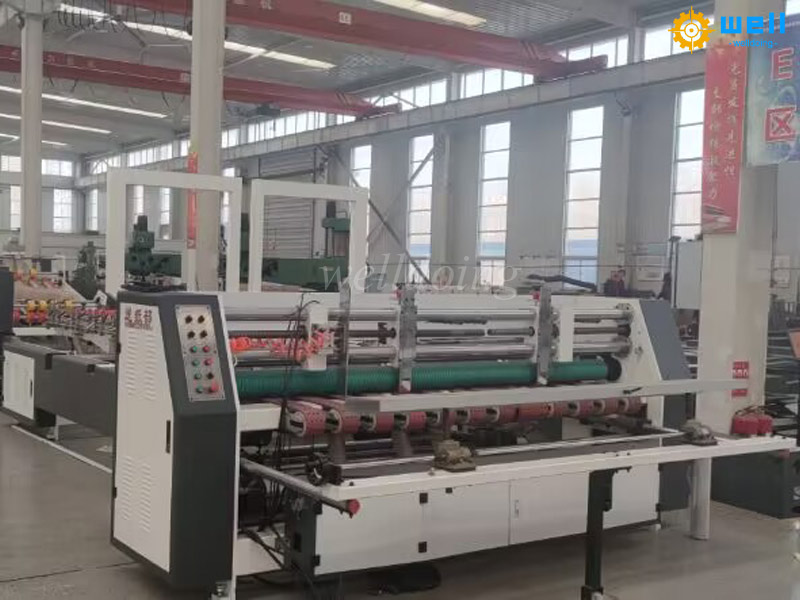 Fully automatic cardboard stitching production line