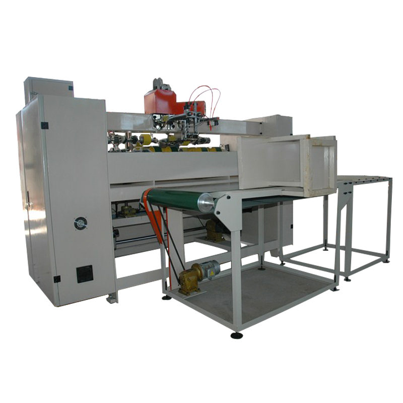 Semi-automatic carton box stitching machine