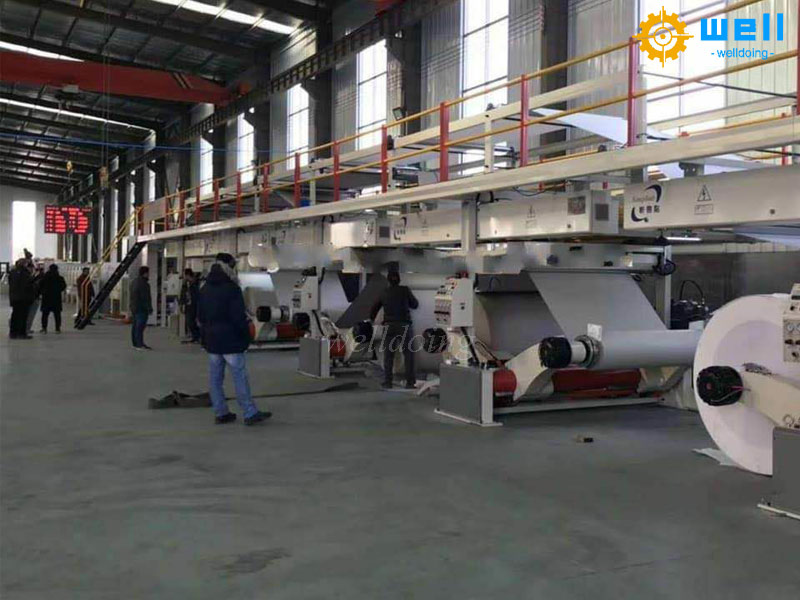 Corrugated cardboard production line manufacturer