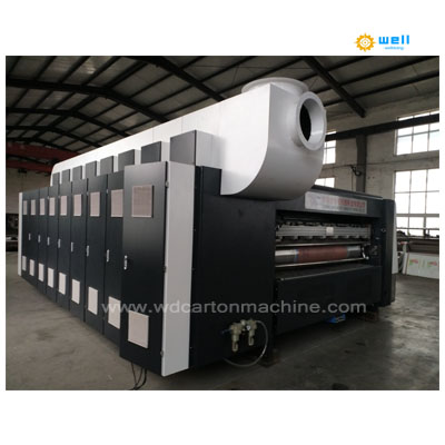 Workflow of anilox roller carton printing machine