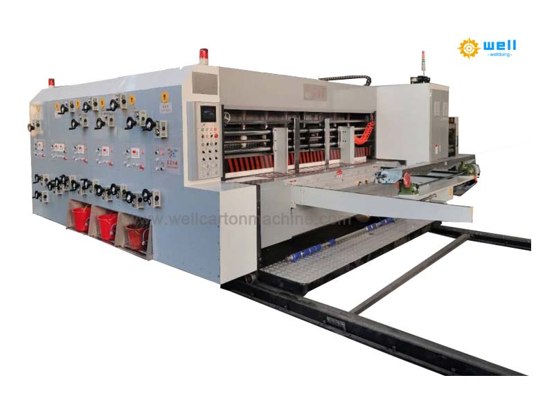 lead edge feeder flexo printing slotting die cutting machine