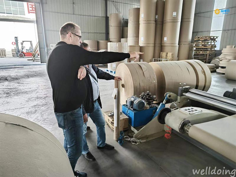 customer visit paper tube machine manufacturer