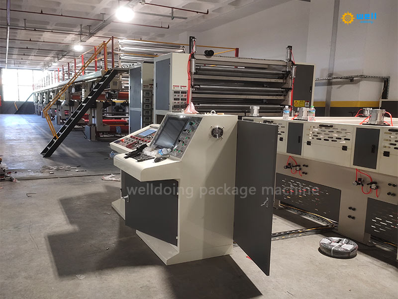 grey hard cardboard production line