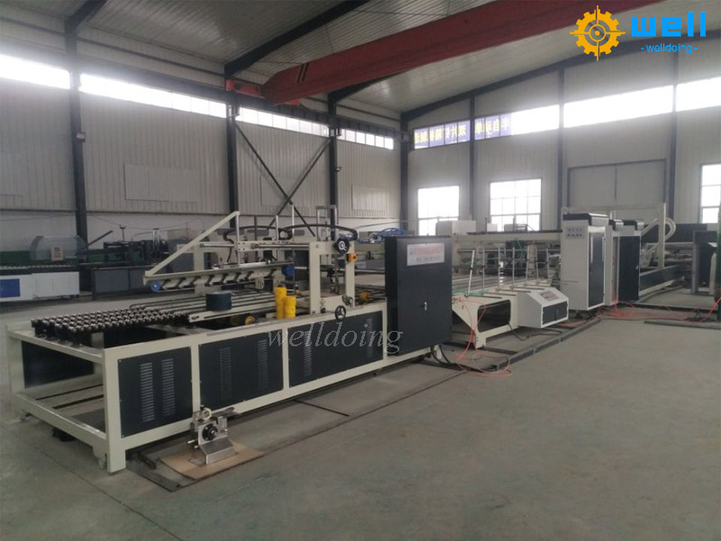 Semi automatic carton folder gluer machine