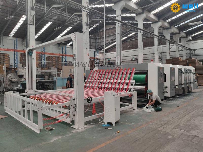 Details for using printing slotting die cutting machine