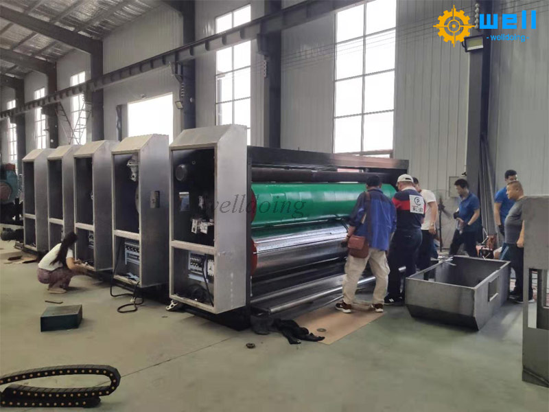 corrugated cardboard flexo printing die cutting slotting machine