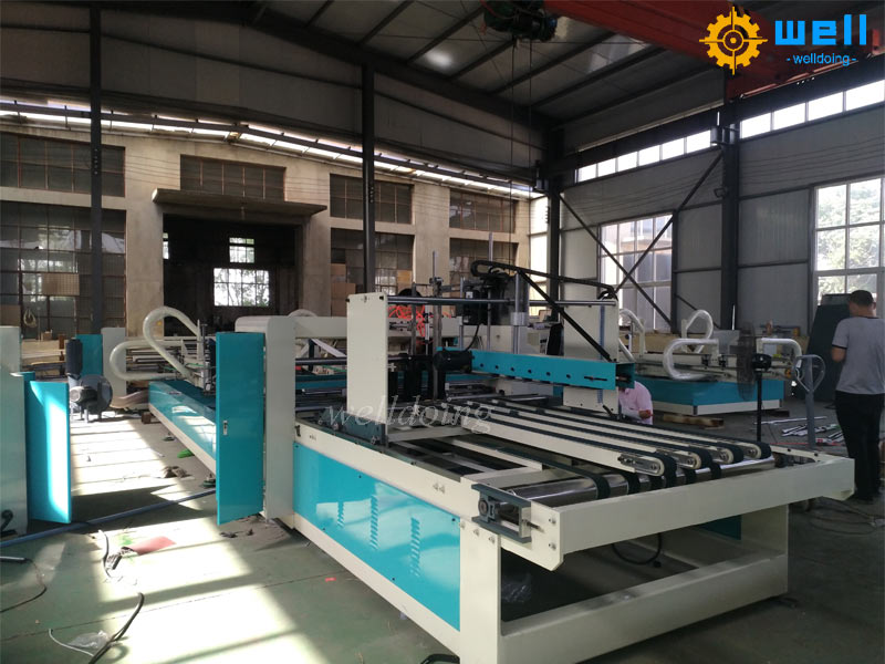 Automatic carton box folder gluer machine