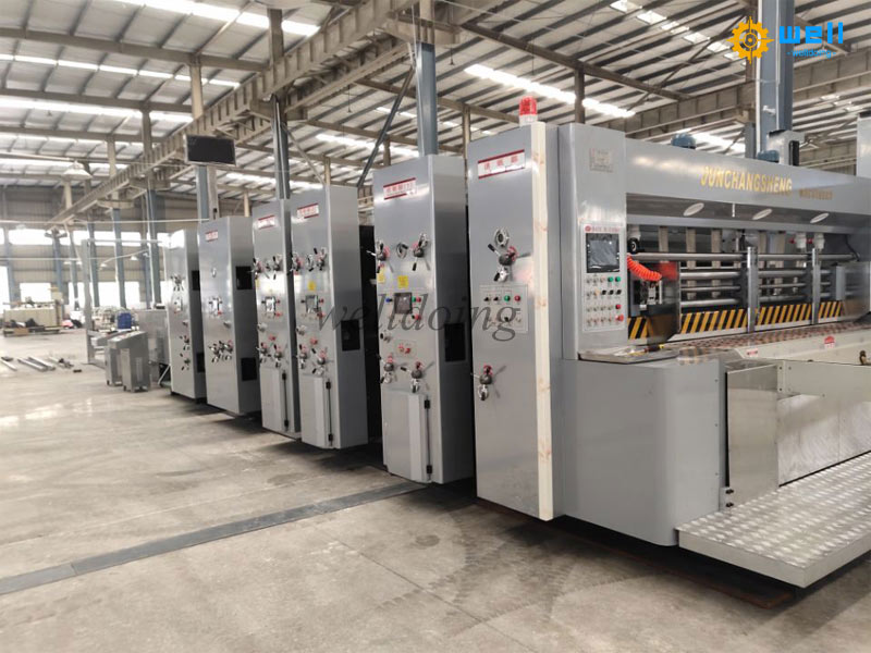 high-speed cardboard printing and slotting machine