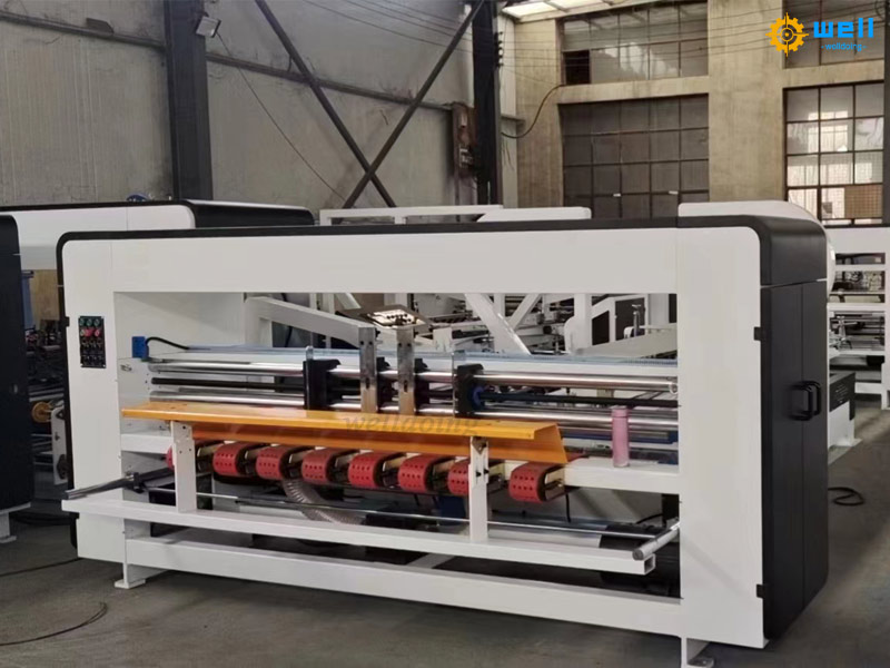 Fully automatic box folding and gluing machine