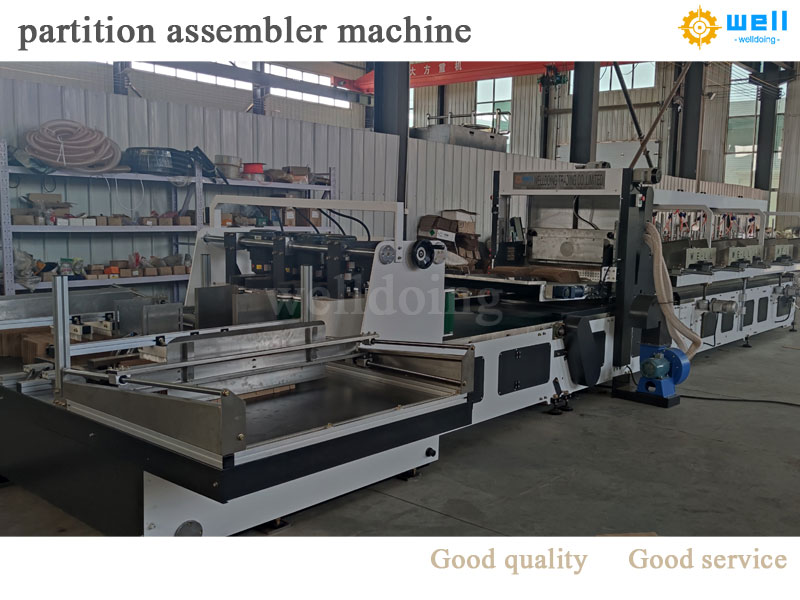 Automatic partition assembler inserter machinery